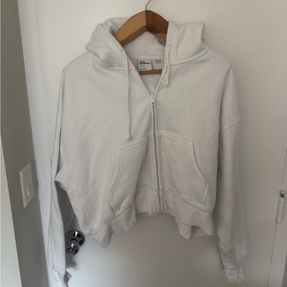 Aritzia Cozy Sweatfleece Boyfriend Boxy Zip Hoodie
